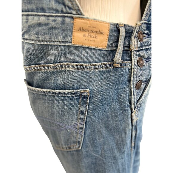Abercrombie & Fitch Blue Denim Overalls - Picture 7 of 15